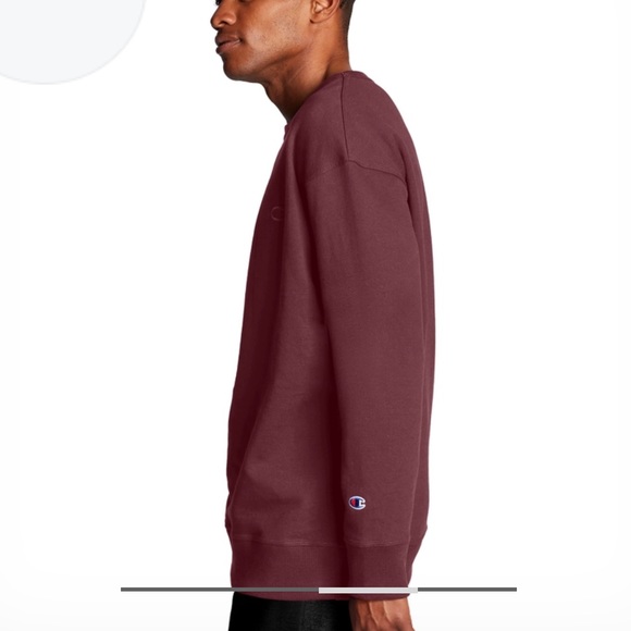 Champion Mens Powerblend Fleece Crew Sweatshirt NWT  Pullover Logo - Picture 2 of 3